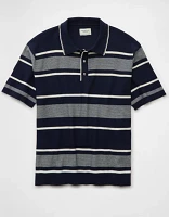Polo en tricot rayé jersey Fin de semaine AE