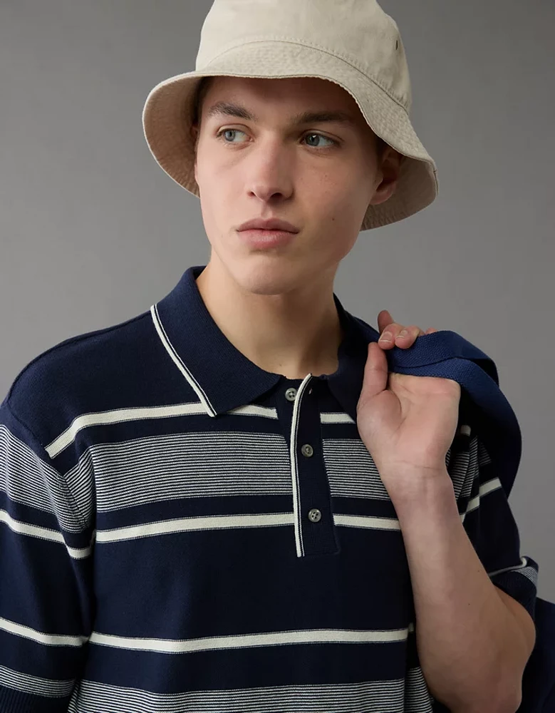 Polo en tricot rayé jersey Fin de semaine AE