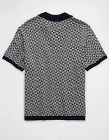 Polo en tricot à imprimé Fin de semaine AE