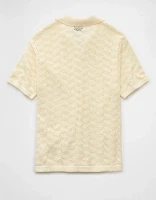 Chemise polo en tricot texturé Fin de semaine AE