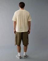 Chemise polo en tricot texturé Fin de semaine AE
