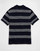 Chemise polo en tricot rayé Fin de semaine AE