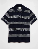 Chemise polo en tricot rayé Fin de semaine AE