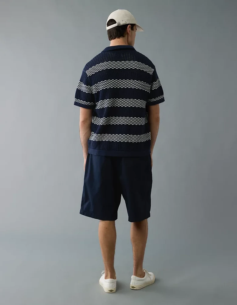 Chemise polo en tricot rayé Fin de semaine AE