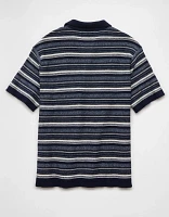 Chemise polo en tricot rayé Fin de semaine AE