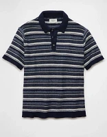 Chemise polo en tricot rayé Fin de semaine AE