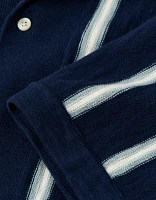 Chemise polo en tricot rayé boutonnée Fin de semaine AE