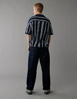 Chemise polo en tricot rayé boutonnée Fin de semaine AE