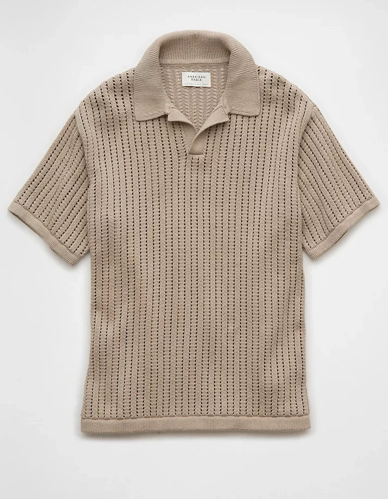 AE Weekend Sweater Polo Shirt