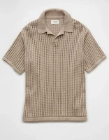 AE Weekend Sweater Polo Shirt