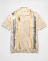 Chemise polo en tricot boutonnée Fin de semaine la fierté AE