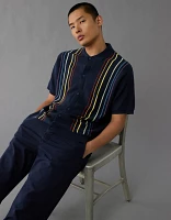 Chemise polo en tricot boutonnée Fin de semaine la fierté AE