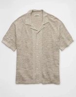 AE Weekend Button-Up Sweater Polo Shirt