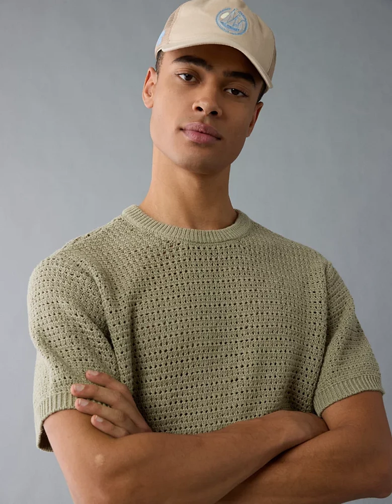 AE Open Knit Sweater T-Shirt