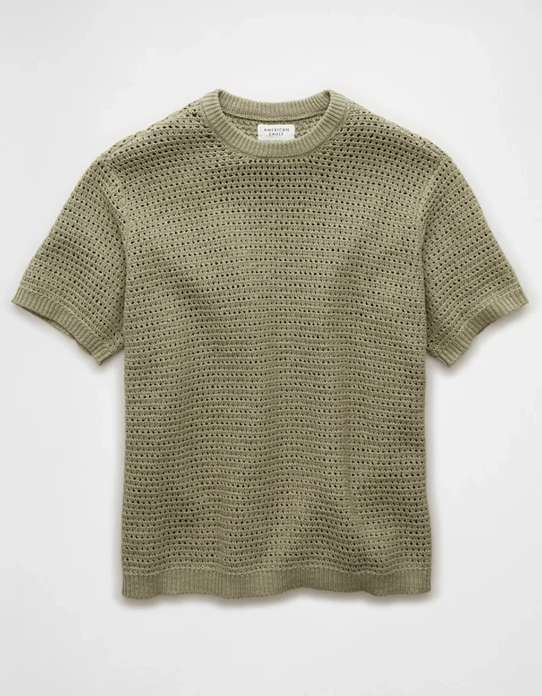 AE Open Knit Sweater T-Shirt