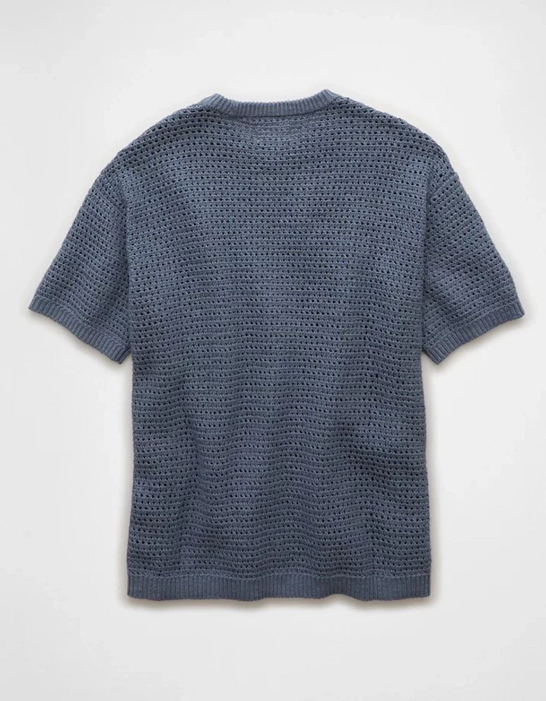 AE Open Knit Sweater T-Shirt