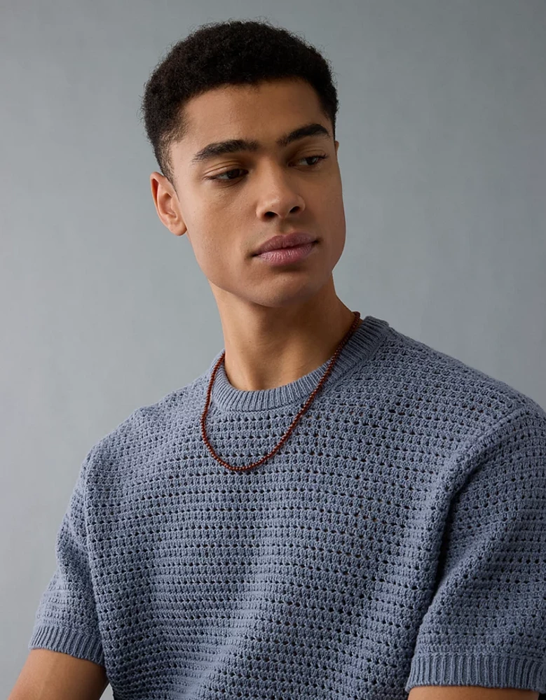 AE Open Knit Sweater T-Shirt