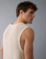Débardeur en tricot au crochet ajouré AE