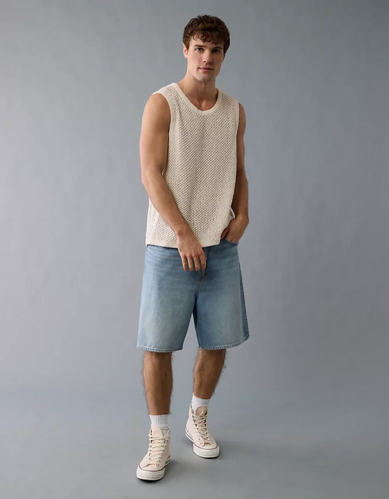 Débardeur en tricot au crochet ajouré AE