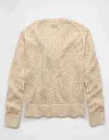 Cardigan au crochet à encolure en V AE