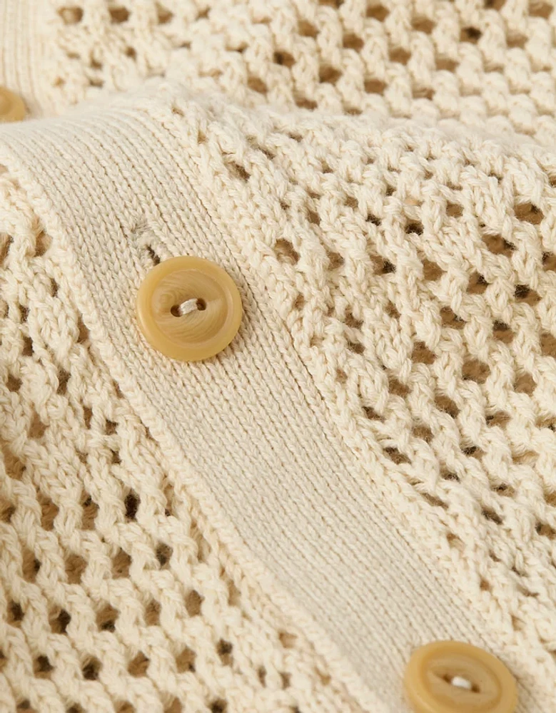 Cardigan au crochet à encolure en V AE
