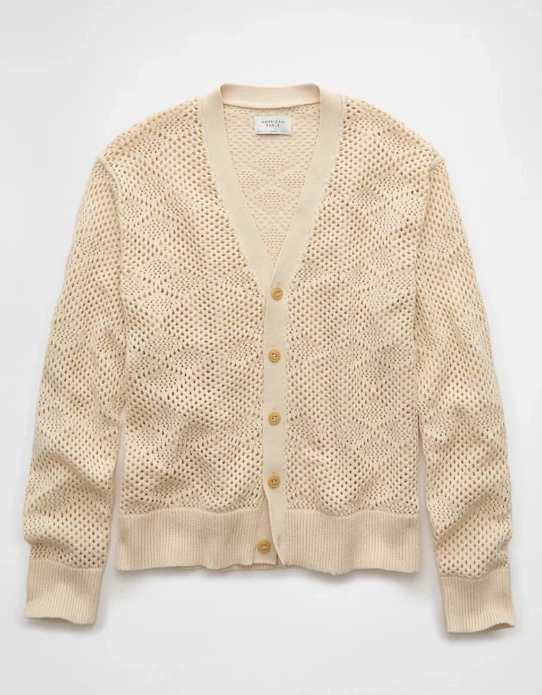 Cardigan au crochet à encolure en V AE