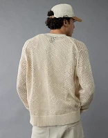 Cardigan au crochet à encolure en V AE