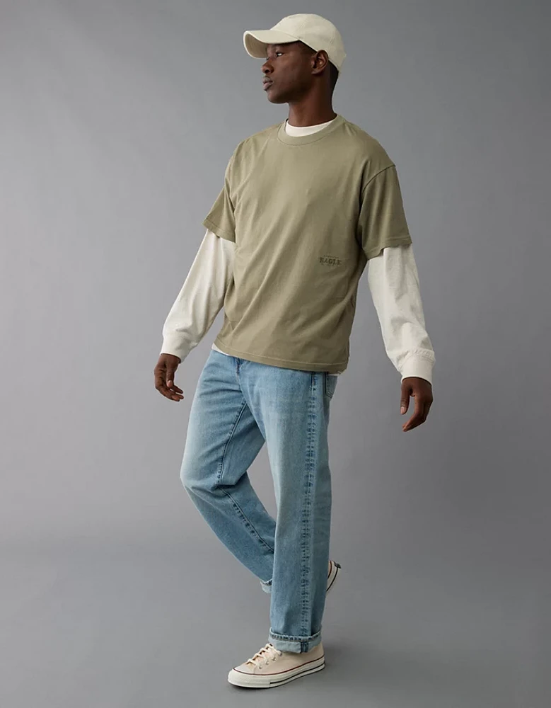 AE Boxy Micro Logo Graphic T-Shirt
