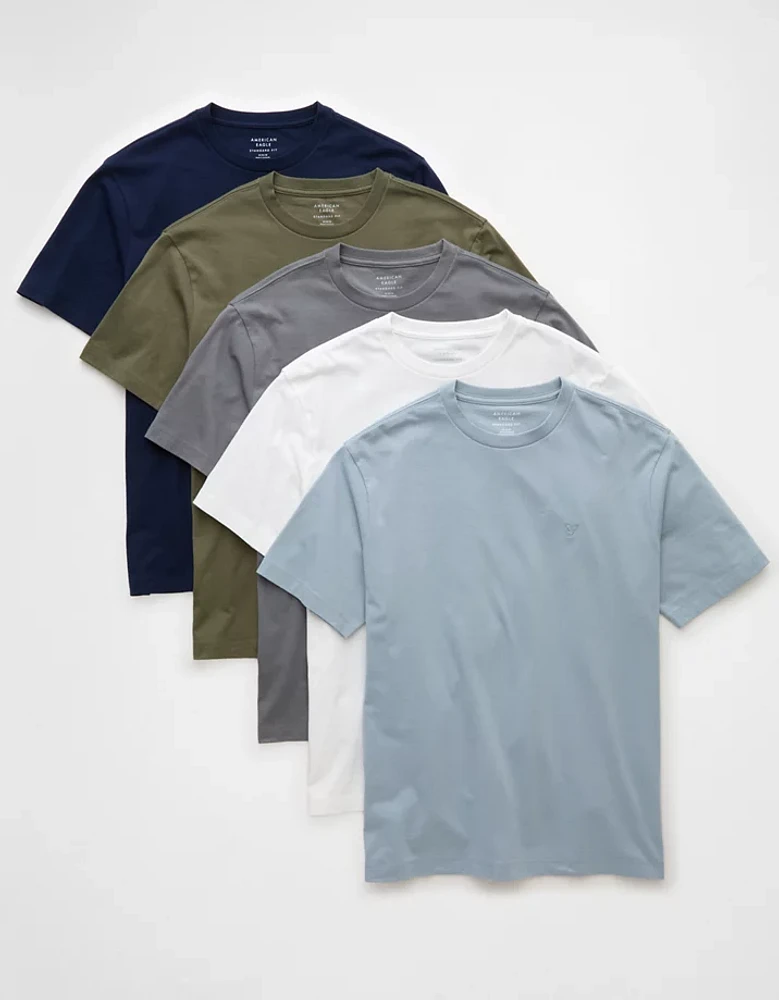Emballage de cinq t-shirts style déjà porté AE