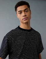 AE Boxy Textured Striped T-Shirt