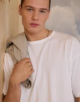 AE Boxy Linen-Blend T-Shirt