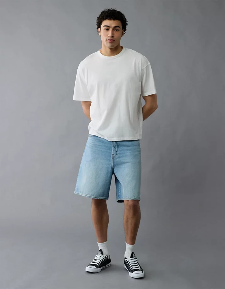 AE Boxy Linen-Blend T-Shirt