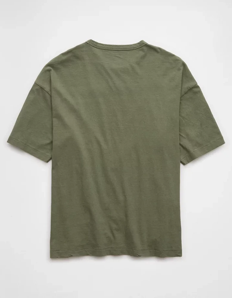 AE Boxy Linen-Blend T-Shirt