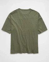 AE Boxy Linen-Blend T-Shirt