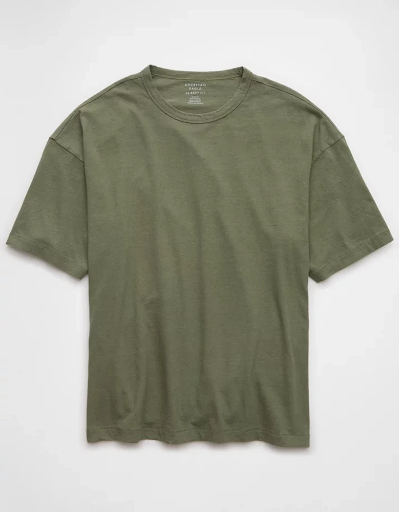 AE Boxy Linen-Blend T-Shirt
