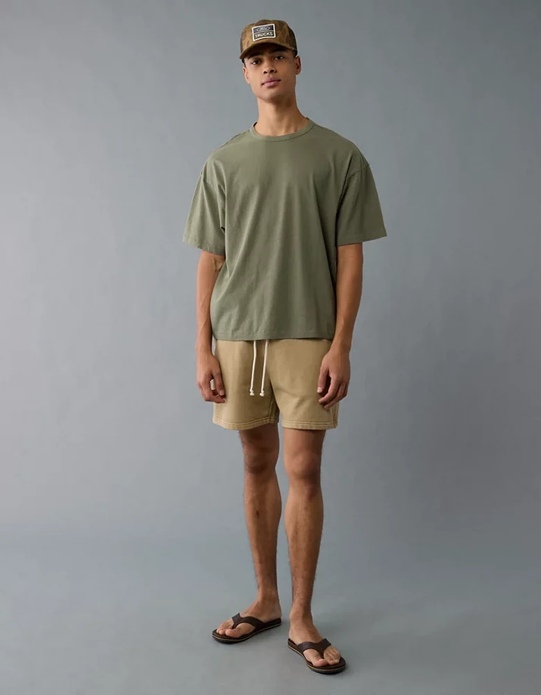 AE Boxy Linen-Blend T-Shirt