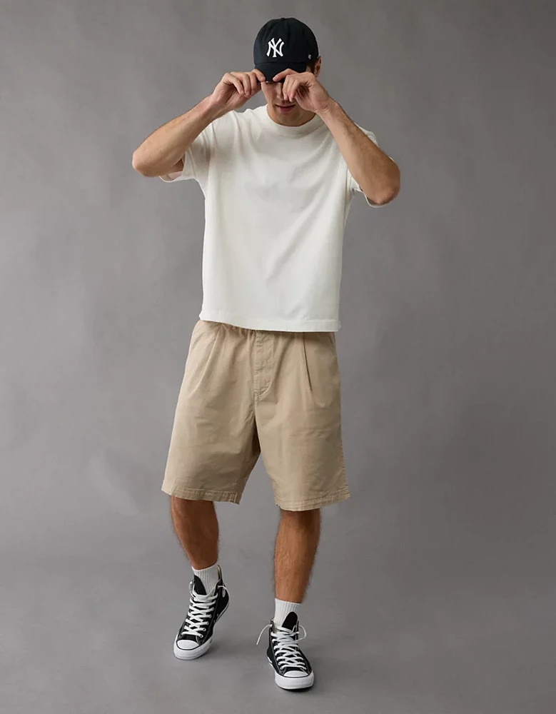 T-shirt droit en jersey suédé AE