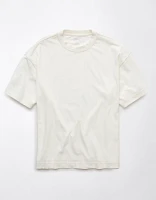 T-shirt droit en jersey suédé AE
