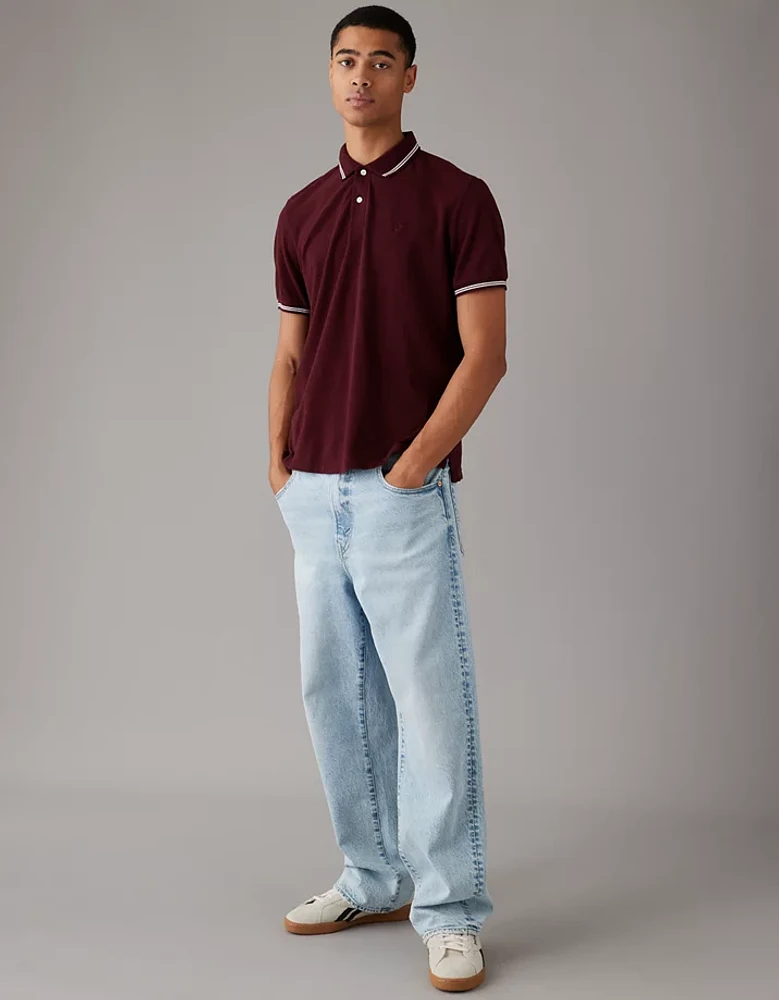 AE Lived-In Pique Polo Shirt