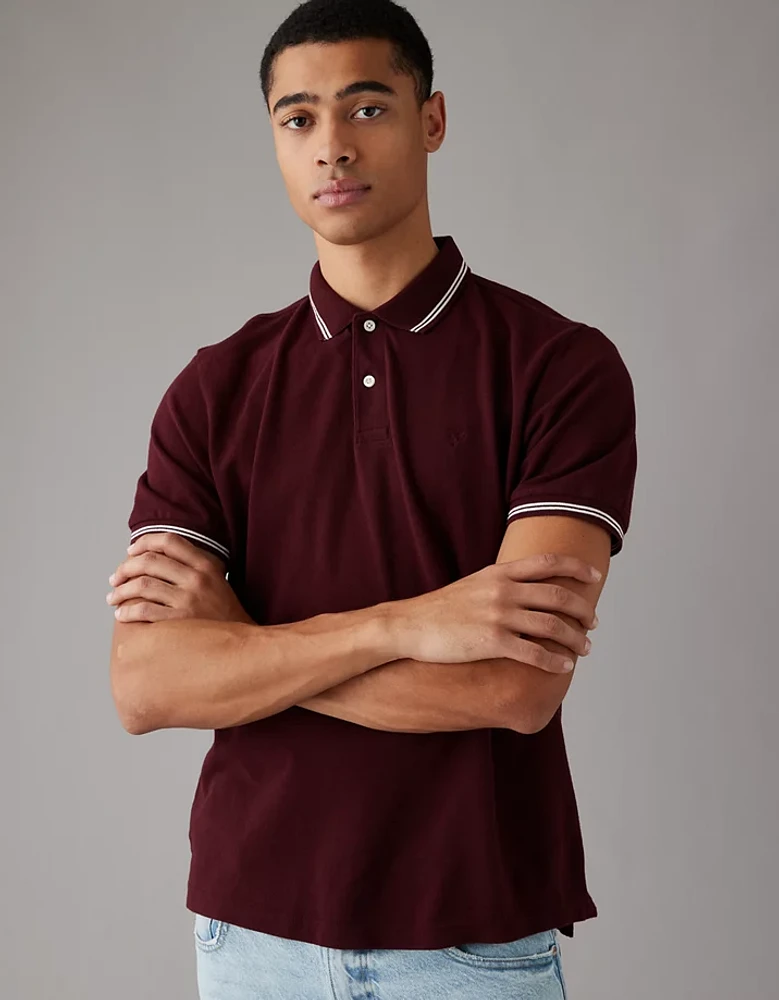 AE Lived-In Pique Polo Shirt