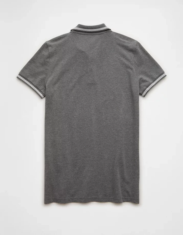 AE Lived-In Slim Fit Pique Polo Shirt
