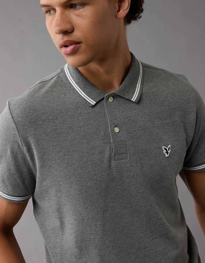 AE Lived-In Slim Fit Pique Polo Shirt
