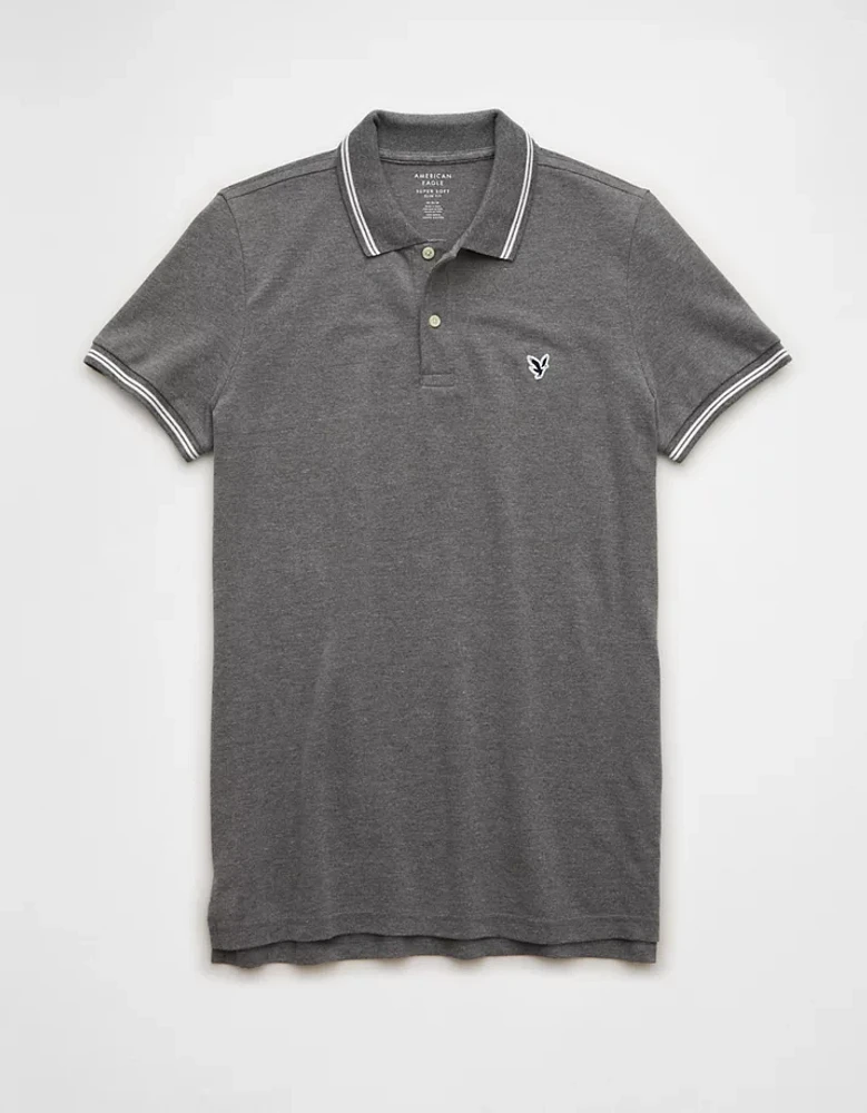 AE Lived-In Slim Fit Pique Polo Shirt