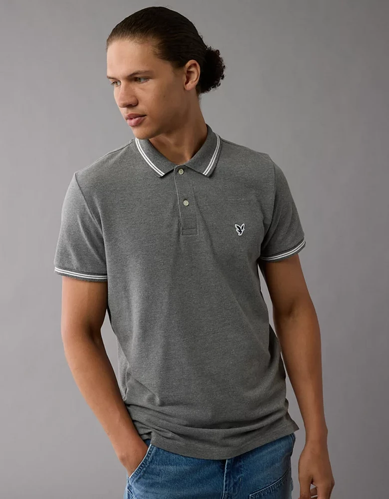 AE Lived-In Slim Fit Pique Polo Shirt