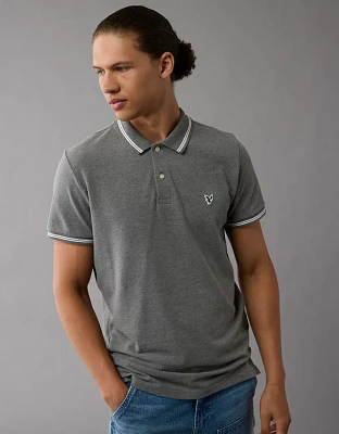 AE Lived-In Slim Fit Pique Polo Shirt