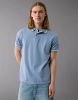 AE Lived-In Stretch Pique Slim Fit Tipped Polo Shirt