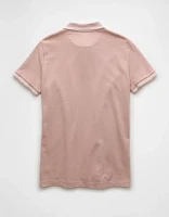 AE Lived-In Stretch Pique Slim Fit Tipped Polo Shirt