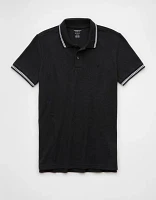 AE Lived-In Stretch Pique Slim Fit Tipped Polo Shirt