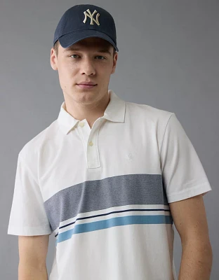 Polo de club rayé à logo 24/7 AE