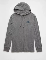 AE Long-Sleeve Logo Graphic Hoodie T-Shirt